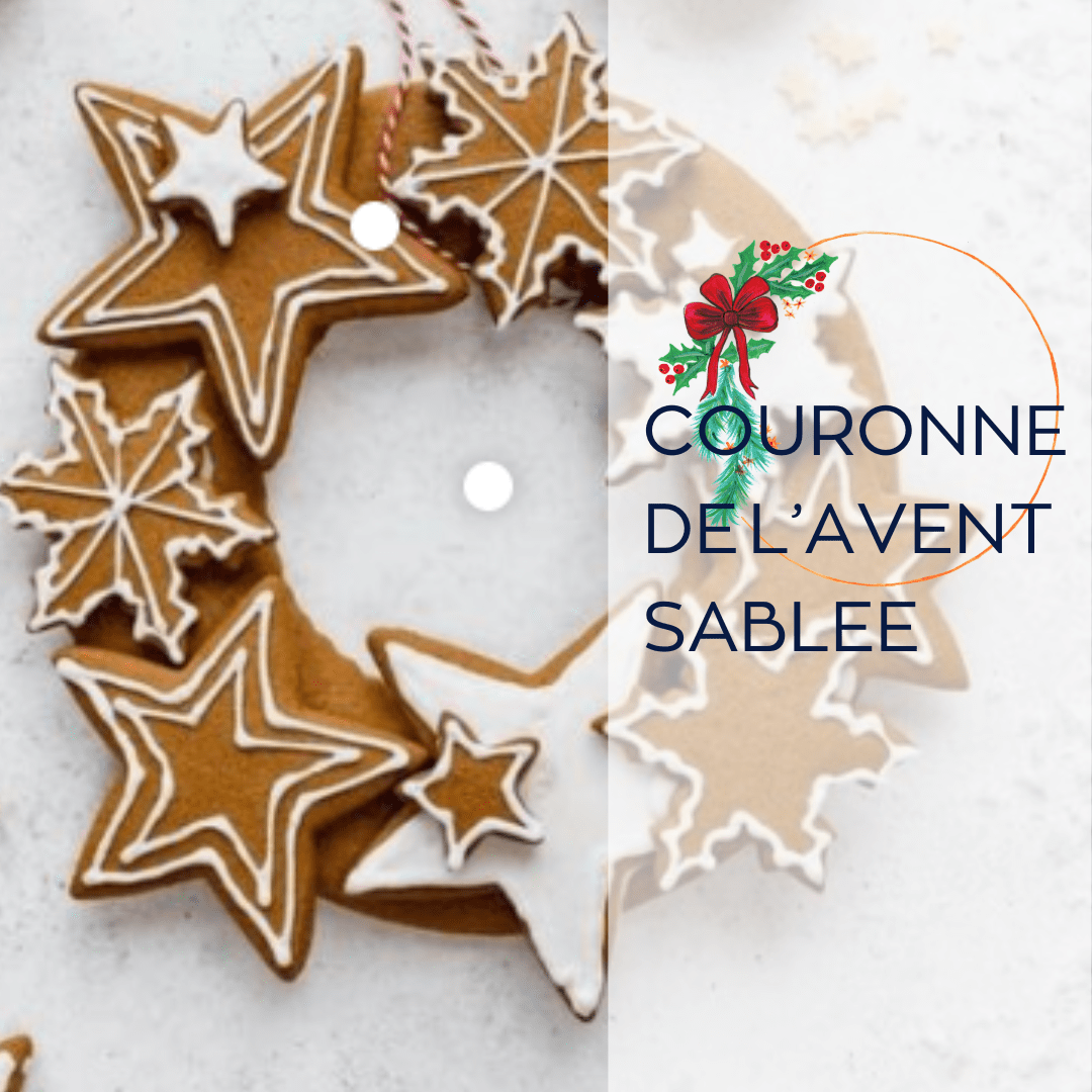 ATELIER BINÔME : COURONNE DE L’AVENT SABLEE le 5.12
