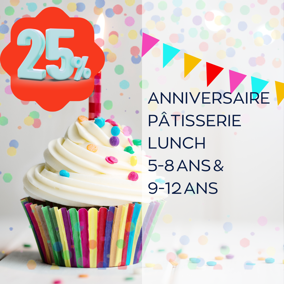 ANNIVERSAIRE PÂTISSERIE LUNCH le 21.02
