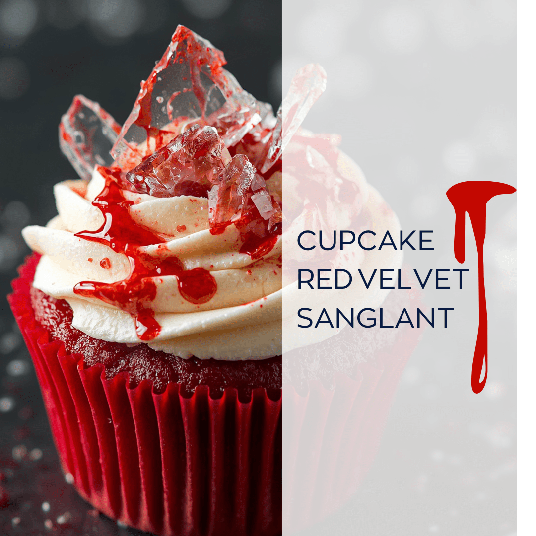 ATELIER BINÔME : CUPCAKES REDVELVET SANGLANT le 31.10